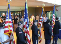 Honor guard at the dedication of the Battle Buddy Center