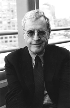 black and white photo of Charles Simic
